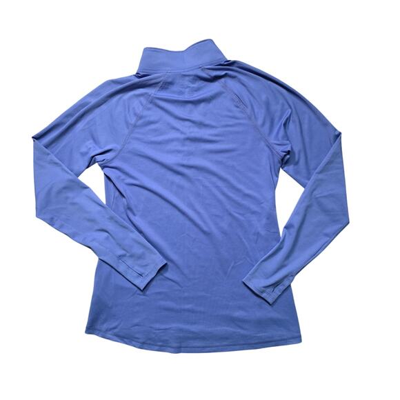 Old Navy Active Go-Dry 1/4 Zip Solid Pullover Women’s Medium Blue Delphinium - Picture 4 of 7